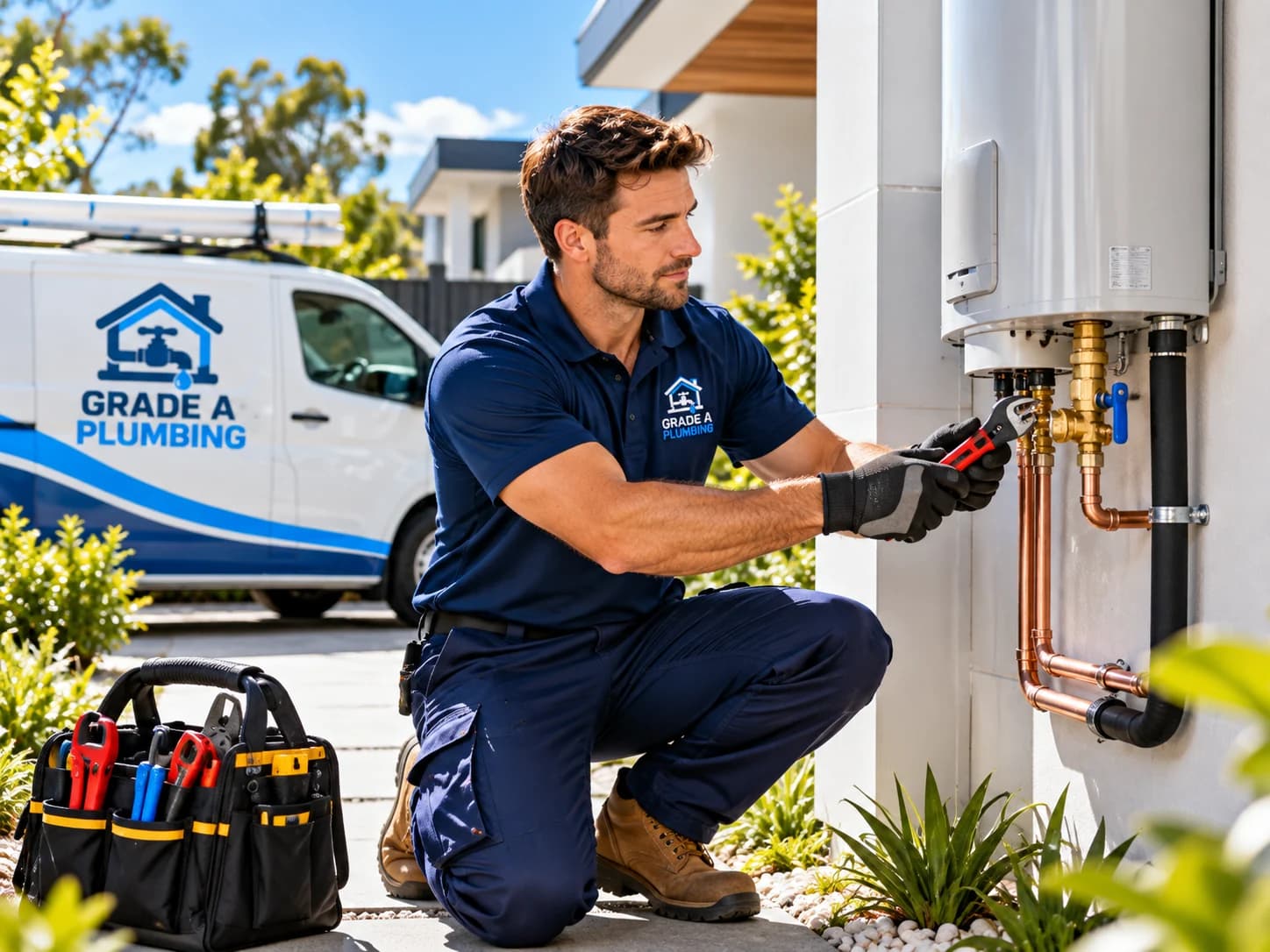 Appliance connections — plumbing concept